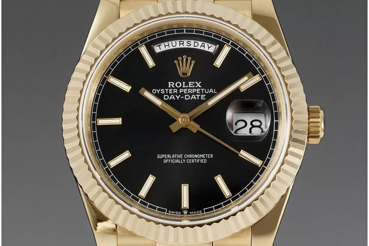 DayDate 228238 40mm YG / YG Black / Stk JDF V4 VR3255 (Gain Weight) - Image 2