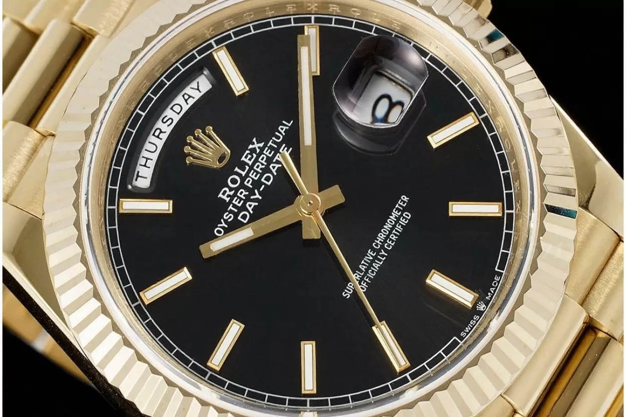 DayDate 228238 40mm YG / YG Black / Stk JDF V4 VR3255 (Gain Weight) - Image 3