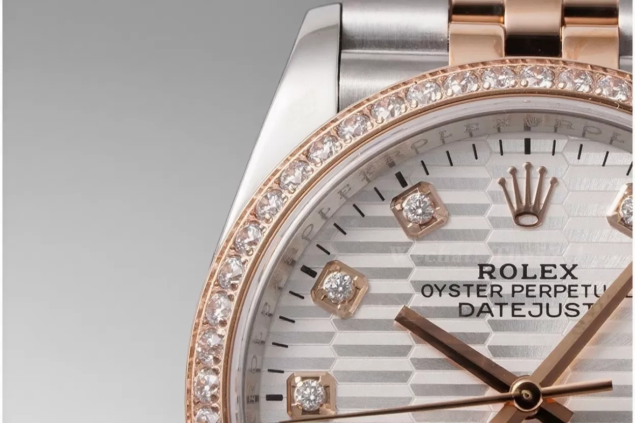 Datejust 126281 36mm Jub Dia RG / SS White Textured Dial VSF DD3235 - Image 3