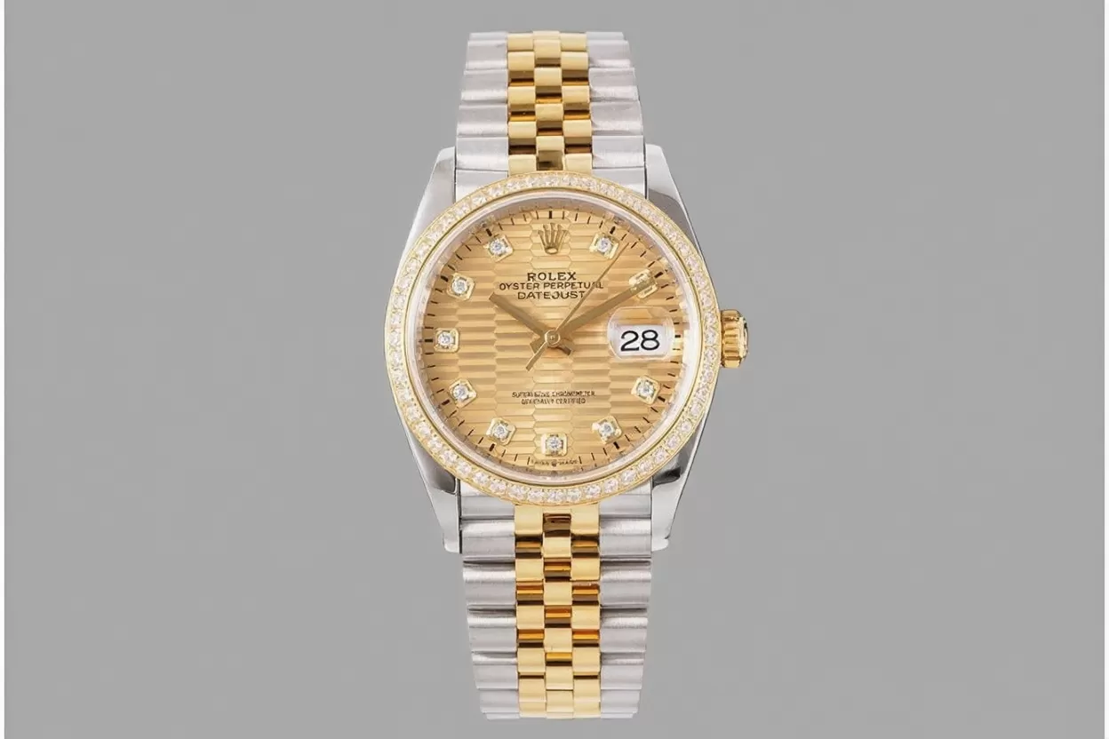 Datejust 126283 36mm Jub Dia YG / SS Gold Textured / Dia VSF DD3235 - Image 4