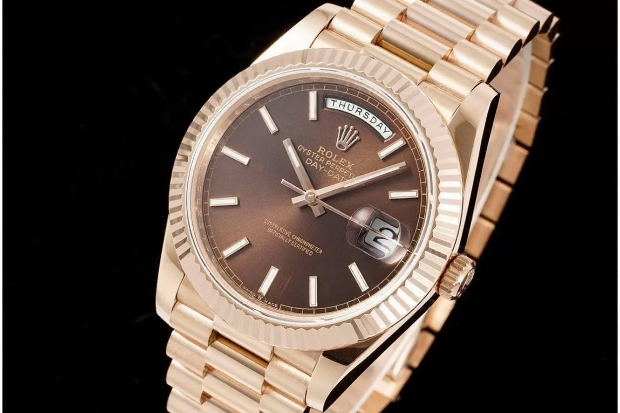 DayDate 228235 40mm RG / RG Brown / Stk JDF V4 VR3255 (Gain Weight)