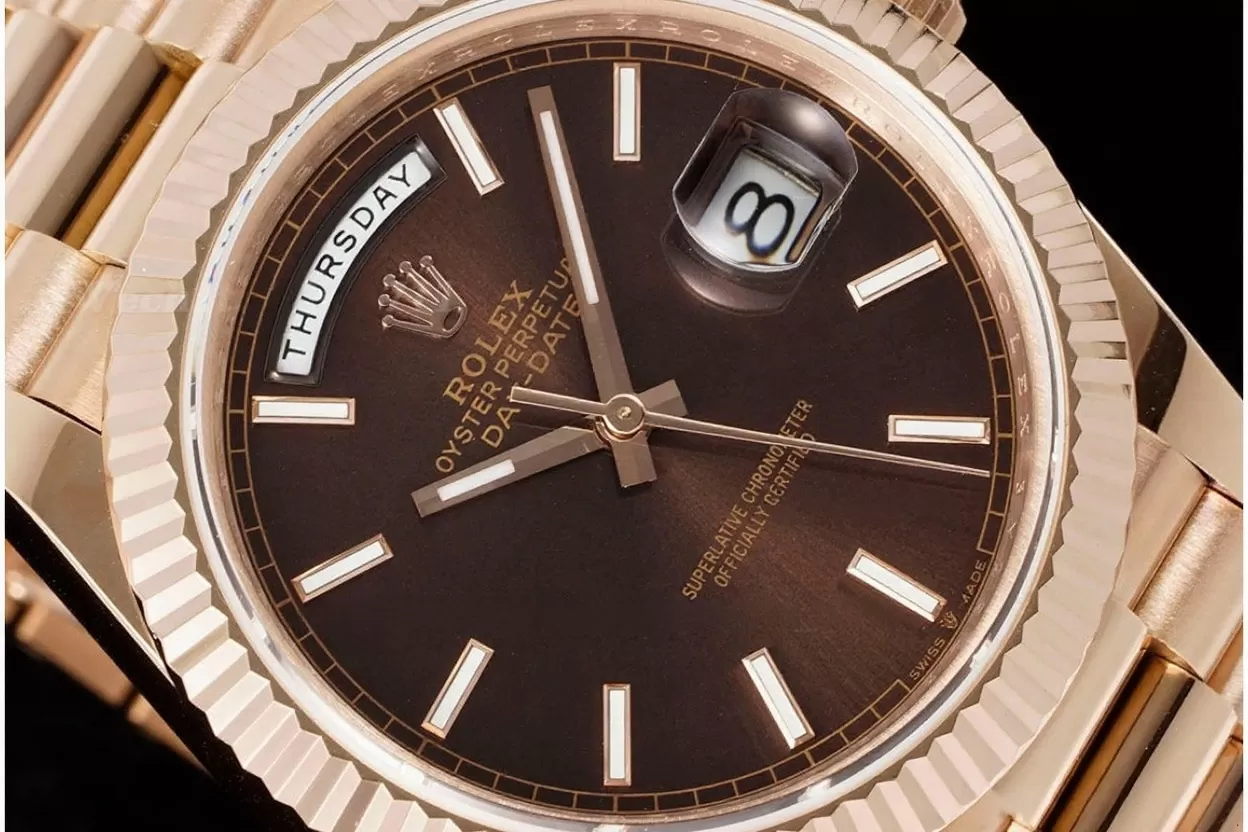 DayDate 228235 40mm RG / RG Brown / Stk JDF V4 VR3255 (Gain Weight) - Image 2