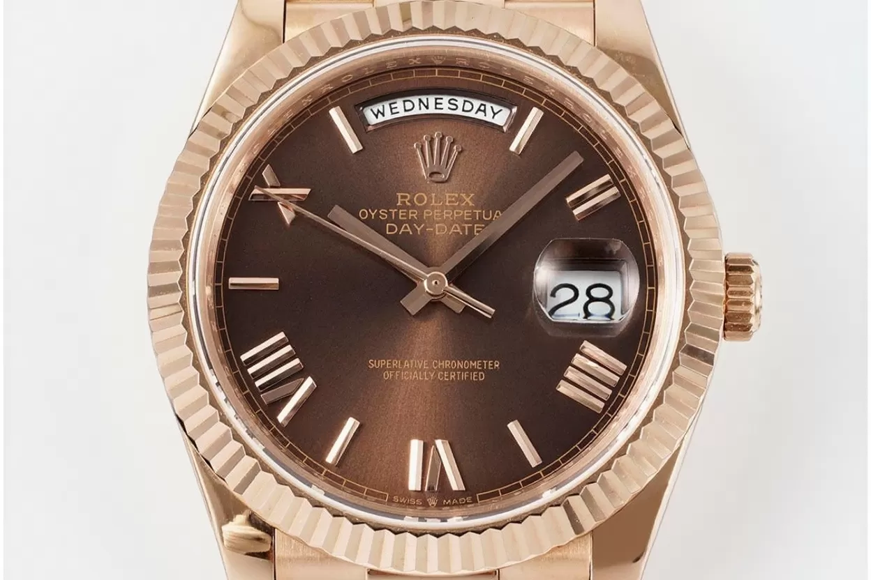 DayDate 228235 40mm RG / RG O Brown / Rmn JDF V4 VR3255 (Gain Weight) - Image 3