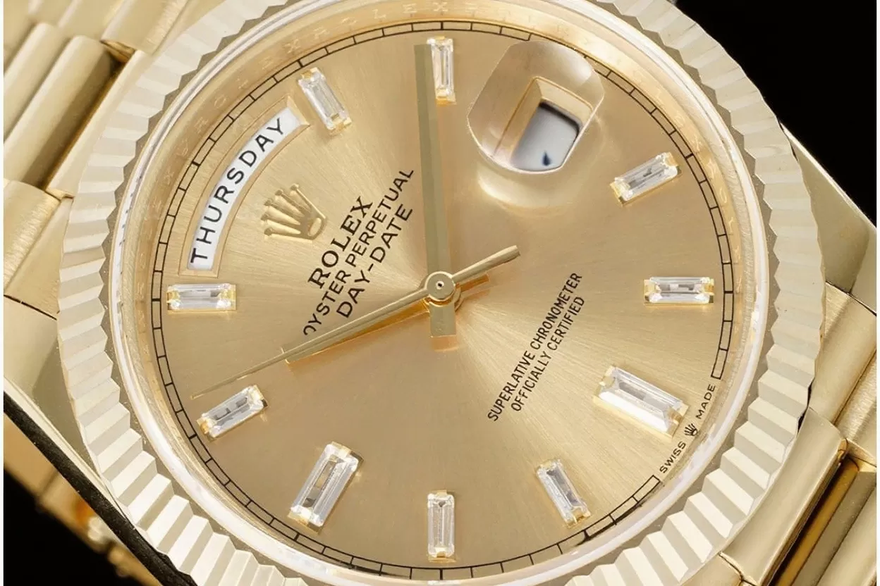 DayDate 228238 40mm YG / YG Yellow Gold / Dia JDF V4 VR3255 (Gain Weight) - Image 3
