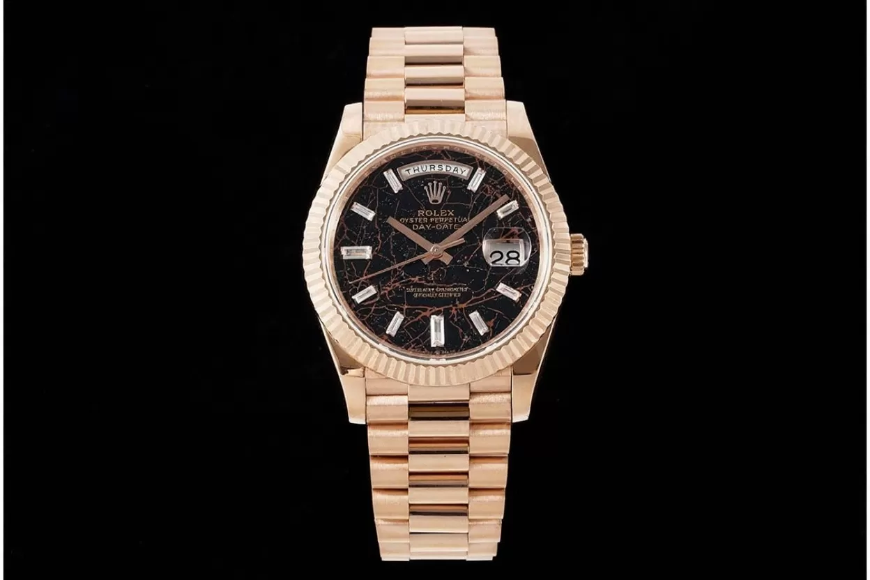 DayDate 228235 40mm RG / RG Hematite Quartz Dial JDF V4 VR3255 (Gain Weight) - Image 4