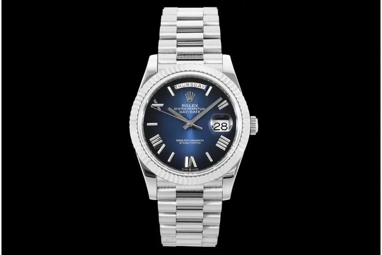 DayDate 228236 40mm SS / SS Gradient Blue Dial QF V5 A2836(Gain Weight) - Image 2