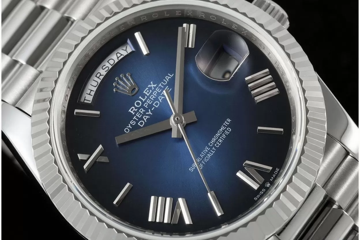DayDate 228236 40mm SS / SS Gradient Blue Dial QF V5 A2836(Gain Weight) - Image 3