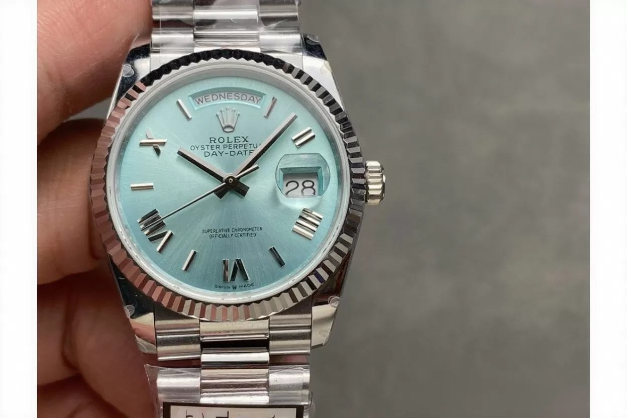 DayDate 128236 36mm SS / SS Ice Blue / Rmn QF V3 VR3255(Gain Weight)