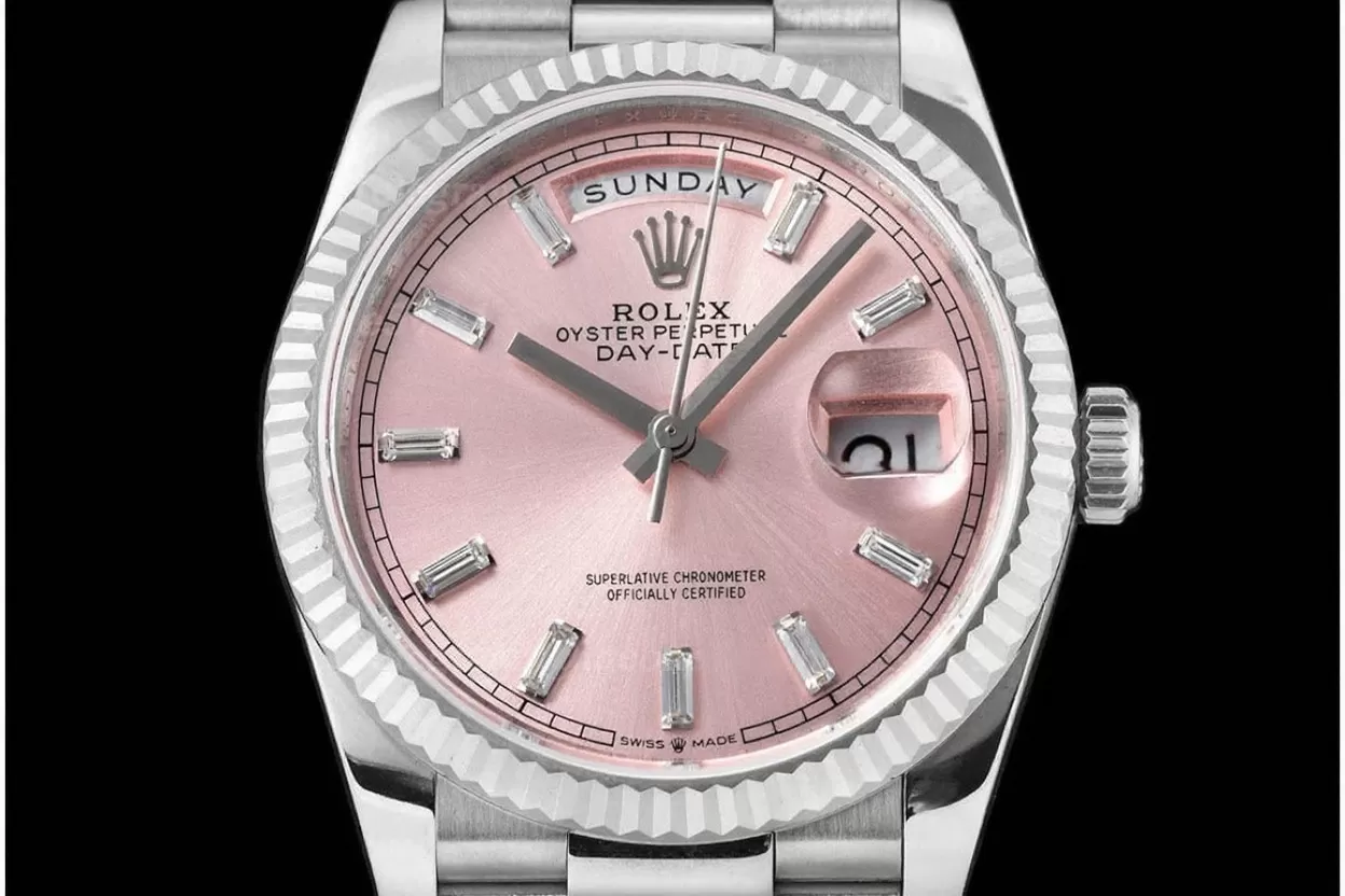 DayDate 128239 36mm SS / SS Pink / Dia QF V3 VR3255(Gain Weight) - Image 2