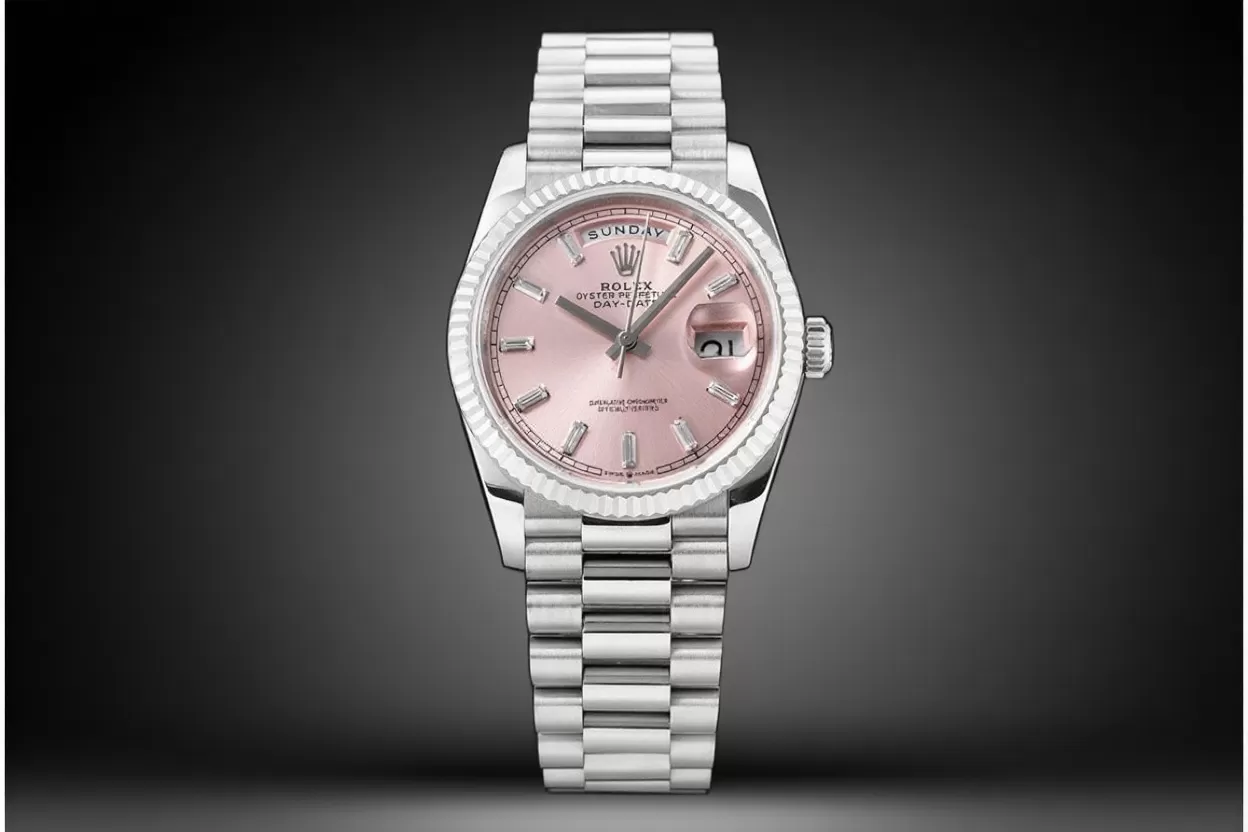 DayDate 128239 36mm SS / SS Pink / Dia QF V3 VR3255(Gain Weight) - Image 4