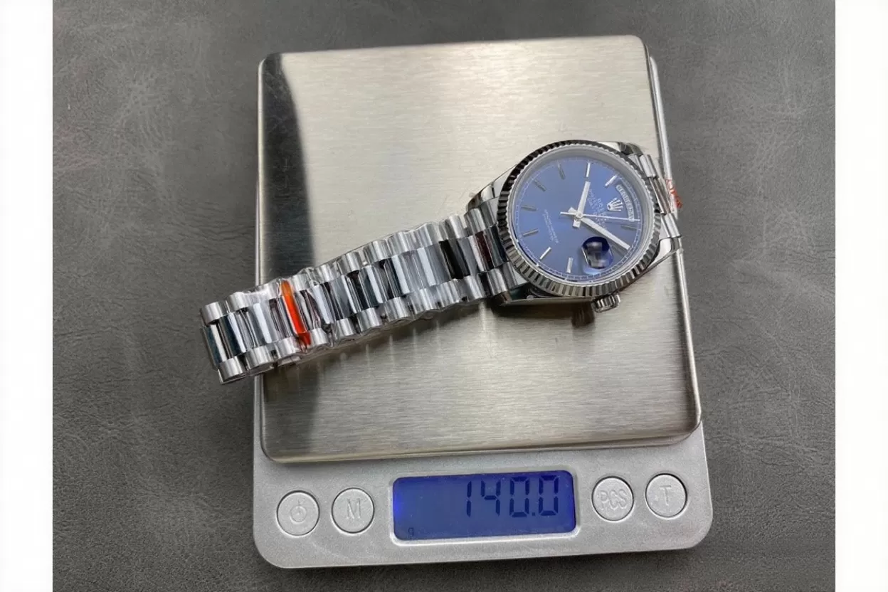 DayDate 128239 36mm SS / SS Blue / Stk QF V3 VR3255(Gain Weight) - Image 9