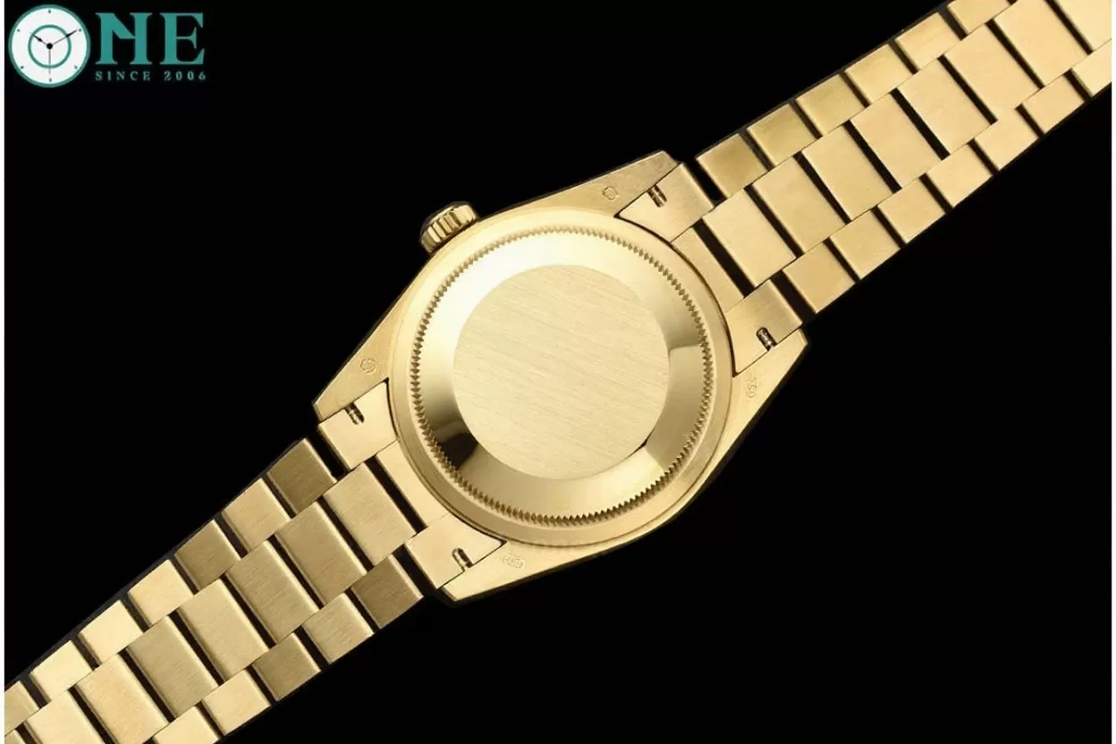 DayDate 128238 36mm YG / YG Green / Rmn QF V3 VR3255(Gain Weight) - Image 9