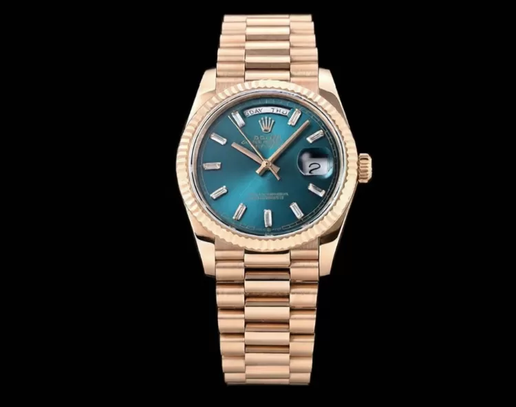 DayDate 128235 36mm RG / RG Blue / Dia QF V3 VR3255(Gain Weight) - Image 4