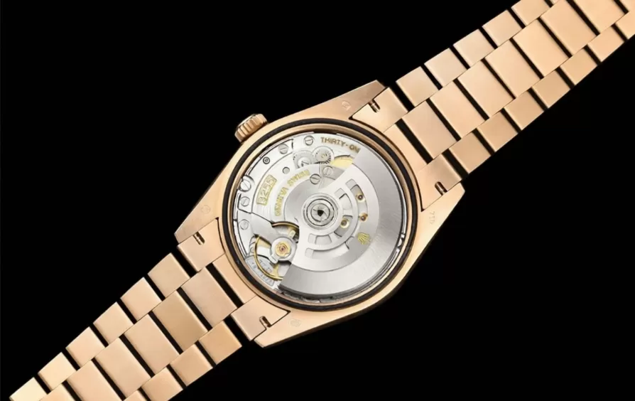 DayDate 128235 36mm RG / RG Brown / Rmn QF V3 VR3255(Gain Weight) - Image 6