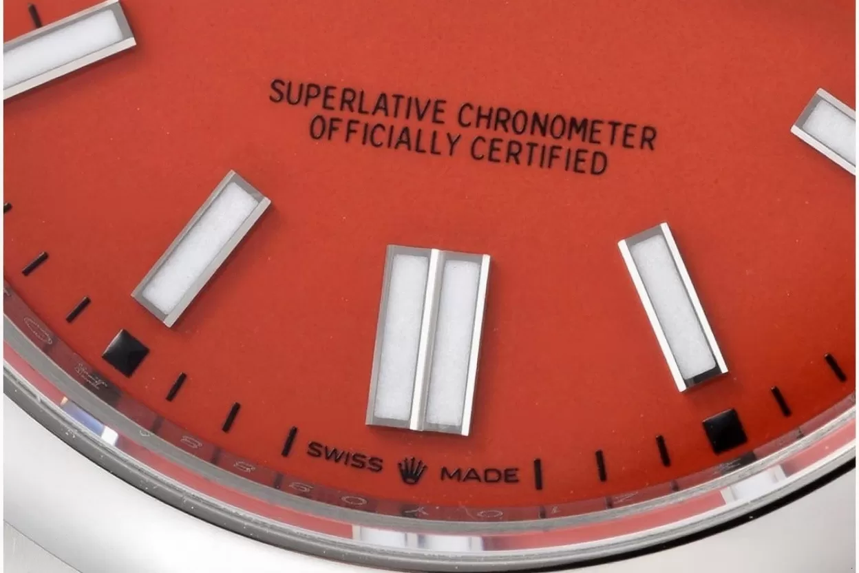 Oyster Perpetual 124300 41mm SS / SS Red Dial VSF VS3230 - Image 5