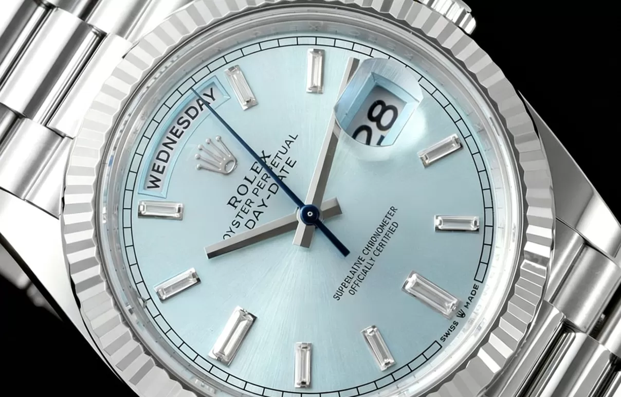 DayDate 228236 40mm SS / SS Ice Blue / Dia THBF V3 SH3255(Tungsten Heavy Version) - Image 2