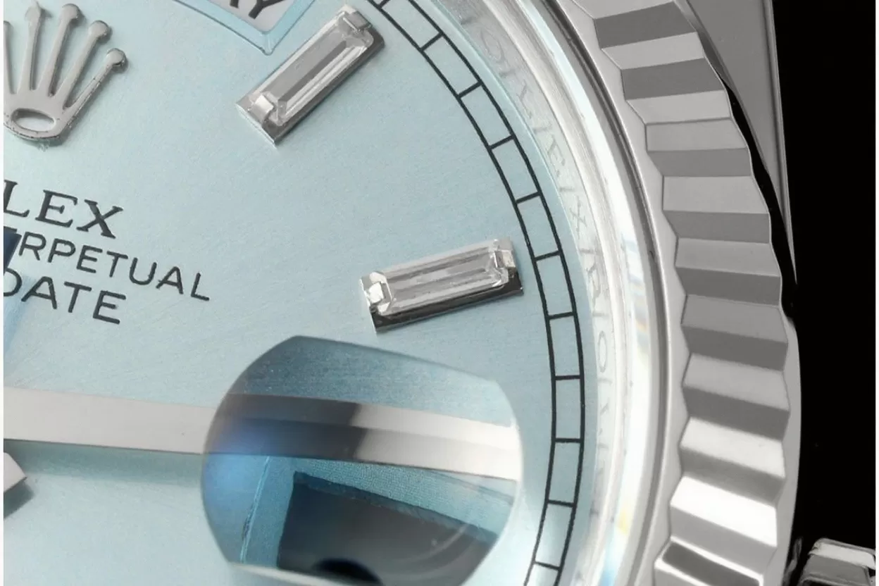DayDate 228236 40mm SS / SS Ice Blue / Dia THBF V3 SH3255(Tungsten Heavy Version) - Image 4