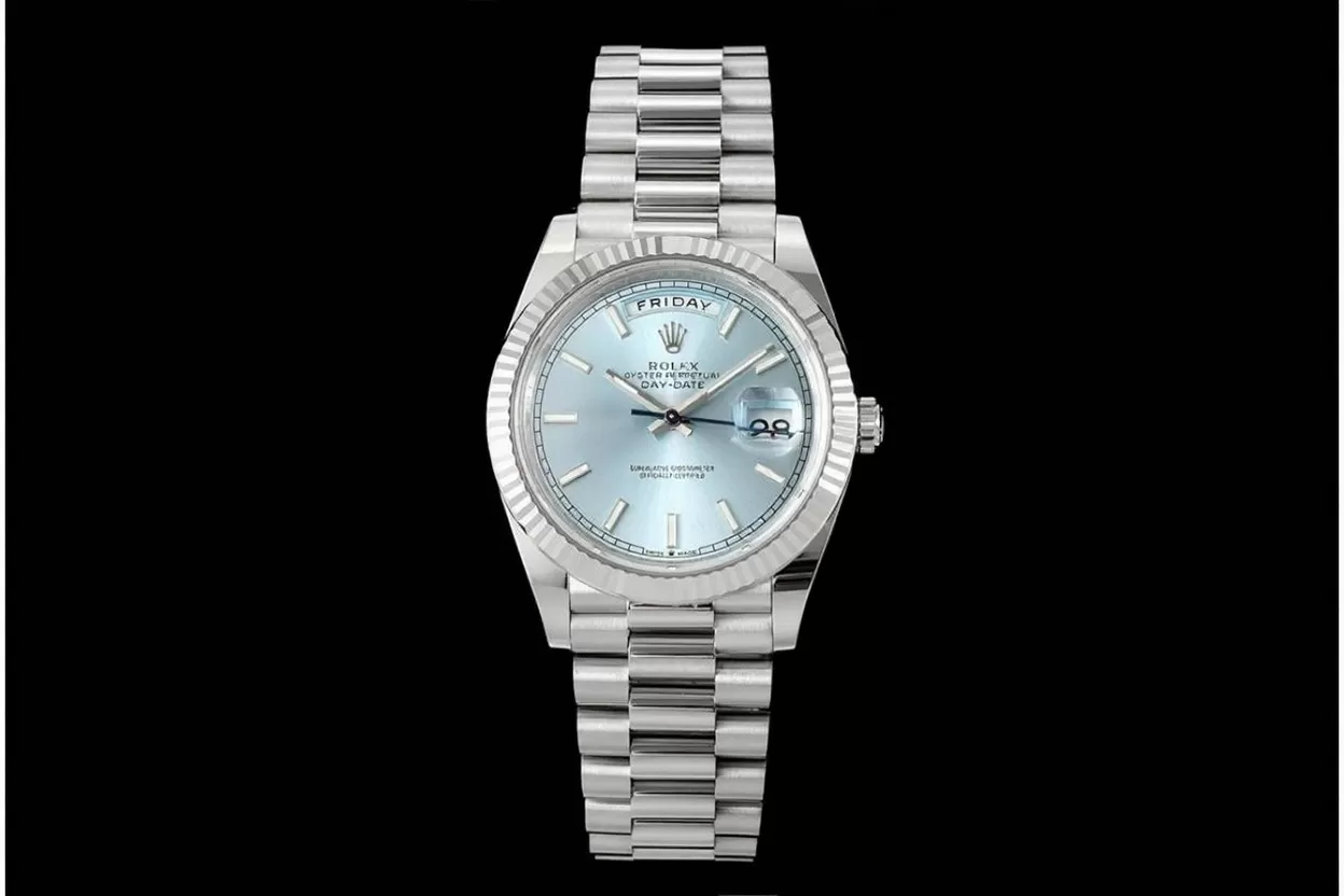 DayDate 228236 40mm SS / SS Ice Blue / Stk THBF V3 SH3255(Tungsten Heavy Version) - Image 2