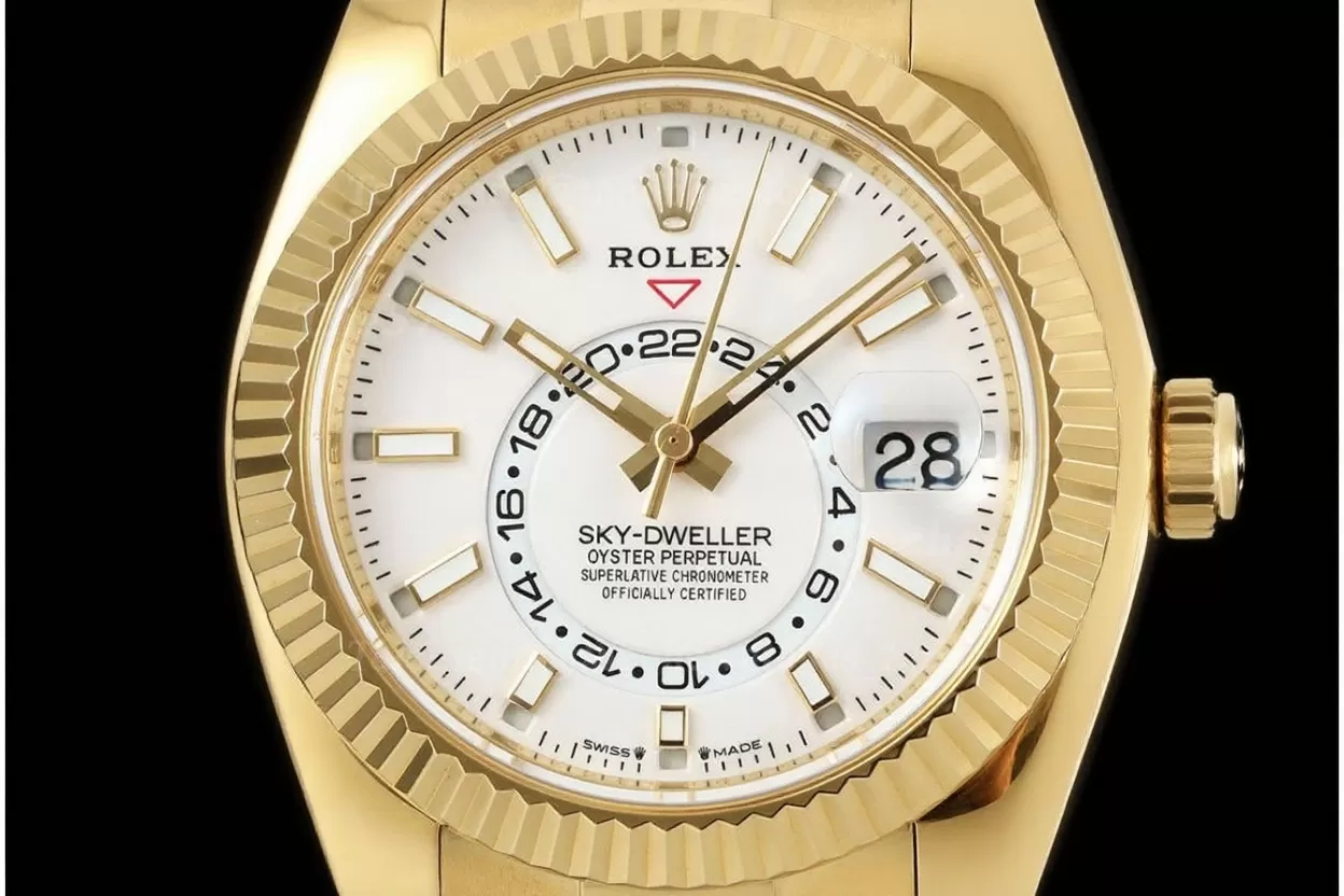 SkyDweller 336238 42mm YG / RU White Dial ZF A2824(Tungsten Heavy Version) - Image 2
