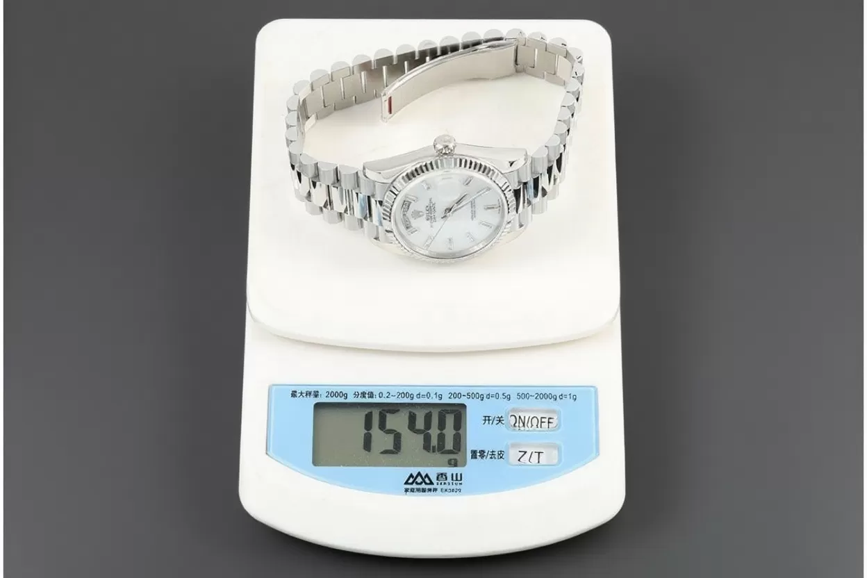 DayDate 128239 36mm SS / SS Mop / Dia QF V2 A2836(Gain Weight) - Image 31