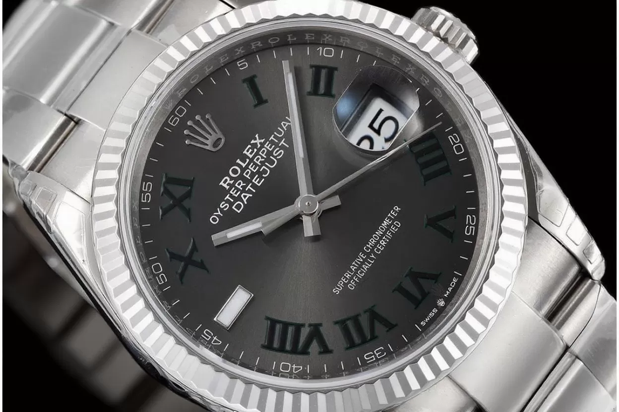 Datejust 126234 36mm Wimbledon Oys SS / SS Grey / Rmn VSF DD3235 - Image 3
