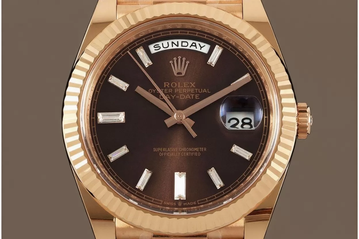DayDate 228235 40mm RG / RG Brown / Dia THBF V3 SH3255(Tungsten Heavy Version) - Image 2