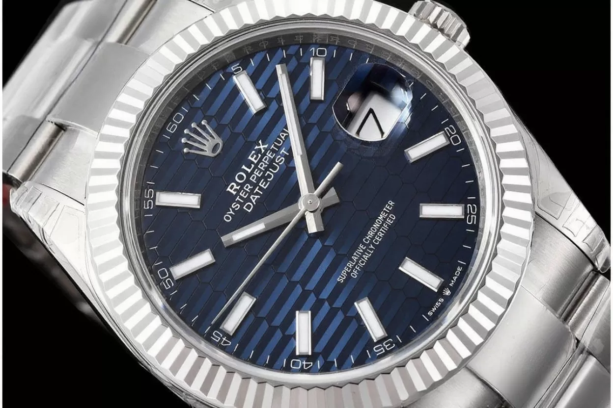 Datejust 126334 41mm Oys SS / SS Blue Textured / Stk VSF DD3235 - Image 3