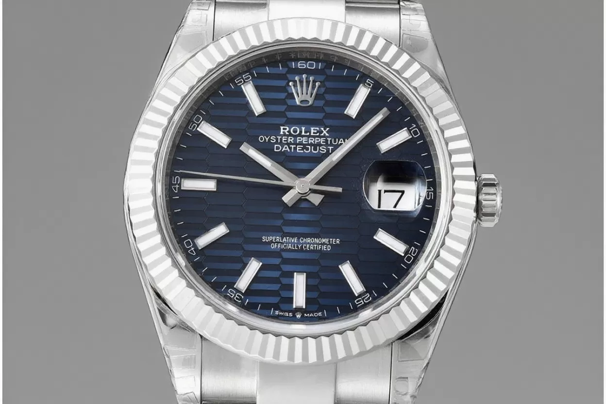Datejust 126334 41mm Oys SS / SS Blue Textured / Stk VSF DD3235 - Image 2