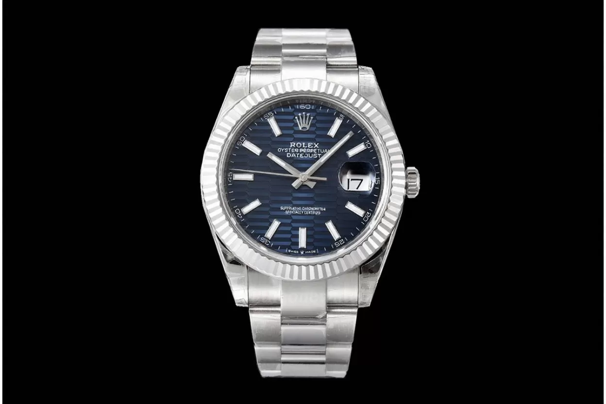 Datejust 126334 41mm Oys SS / SS Blue Textured / Stk VSF DD3235 - Image 4