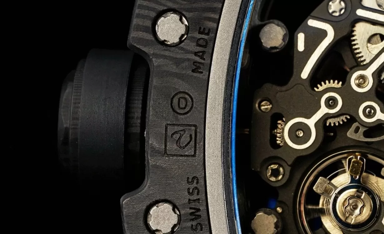 RM055 NTPT / RU Gold Rehaut on Black Rubber Strap ZF RMUL2 Super Clone - Image 8