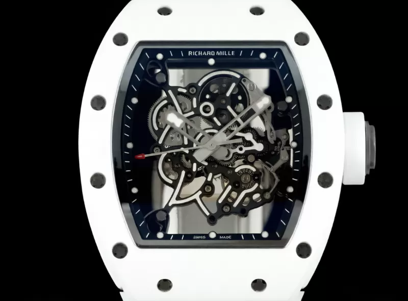 RM055 43mm White Cer / RU Skeleton Dial ZF RMUL2 Super Clone - Image 2