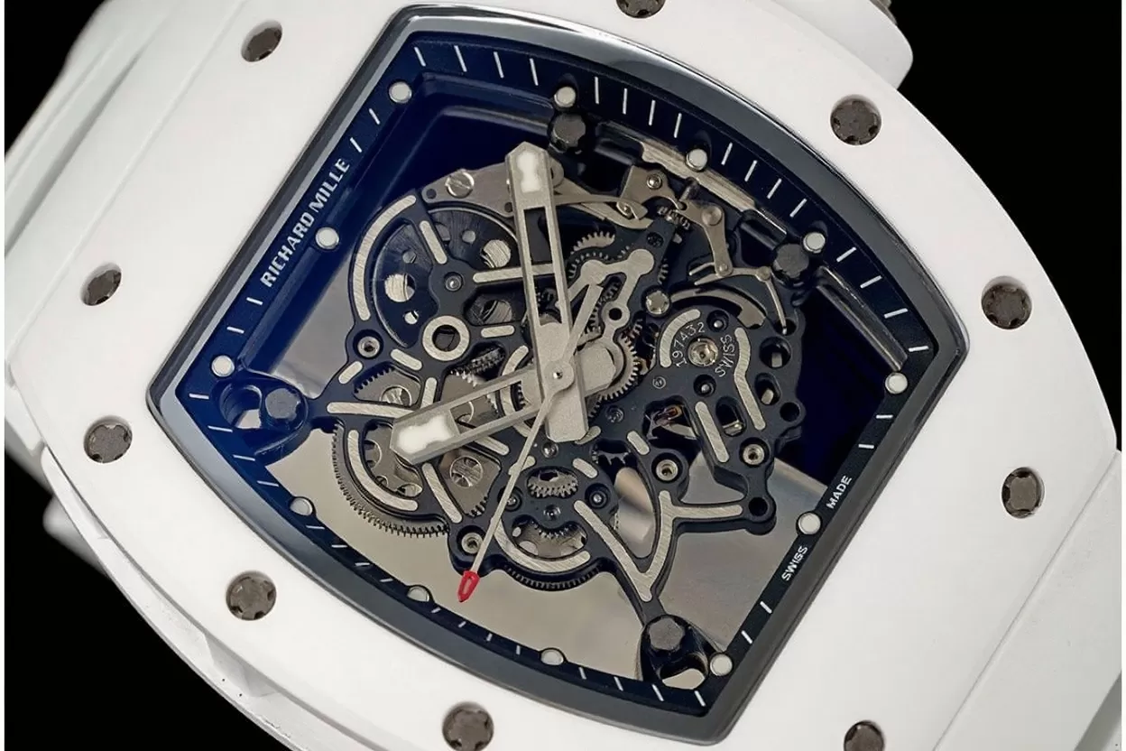 RM055 43mm White Cer / RU Skeleton Dial ZF RMUL2 Super Clone - Image 3