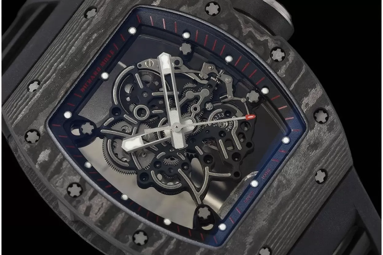 RM055 Black NTPT / RU Skeleton Dial APS RMUL2 Super Clone - Image 3