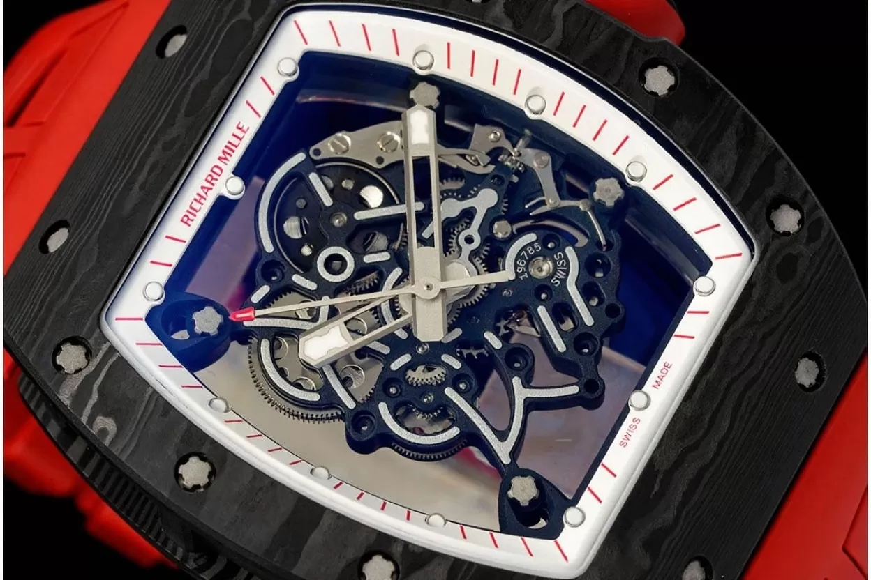 RM055 NTPT / RU Red Crown on Red Rubber Strap ZF RMUL2 Super Clone(New Rubber Strap) - Image 3