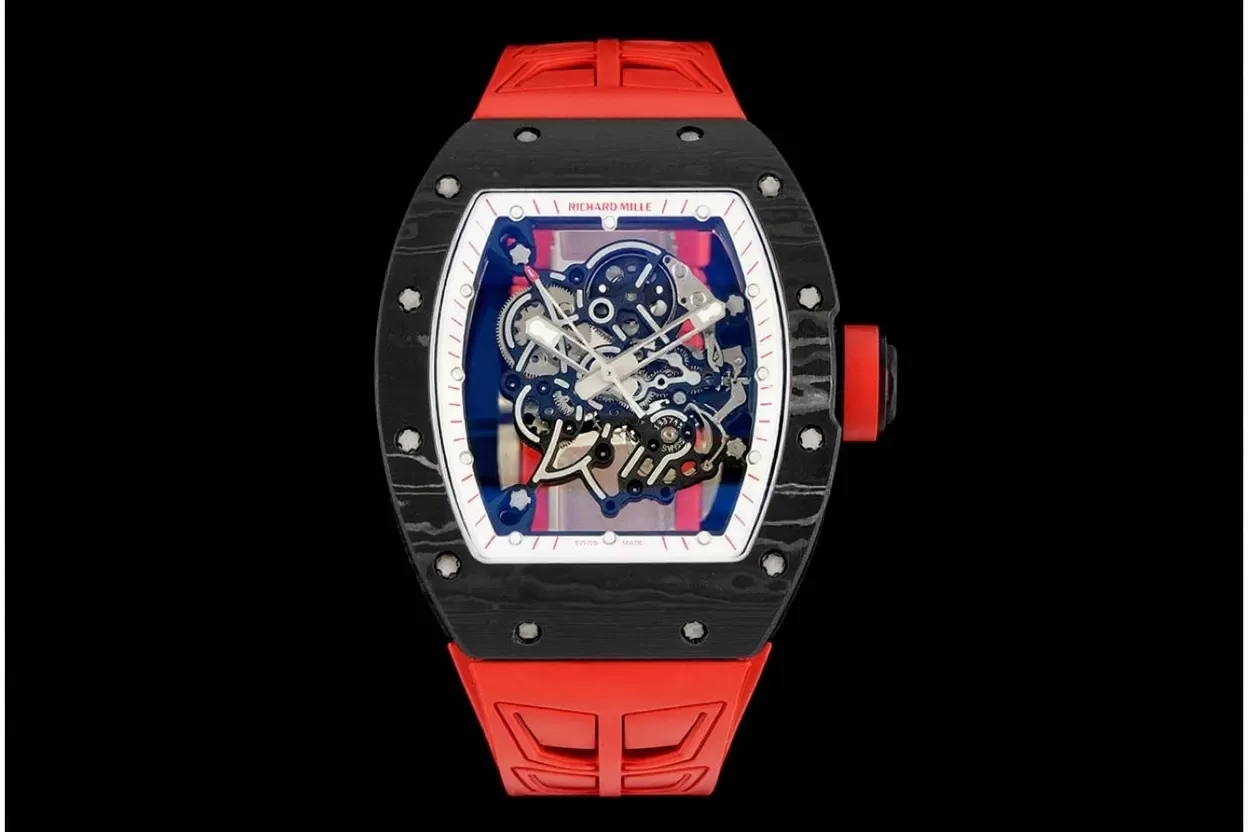 RM055 NTPT / RU Red Crown on Red Rubber Strap ZF RMUL2 Super Clone(New Rubber Strap) - Image 4