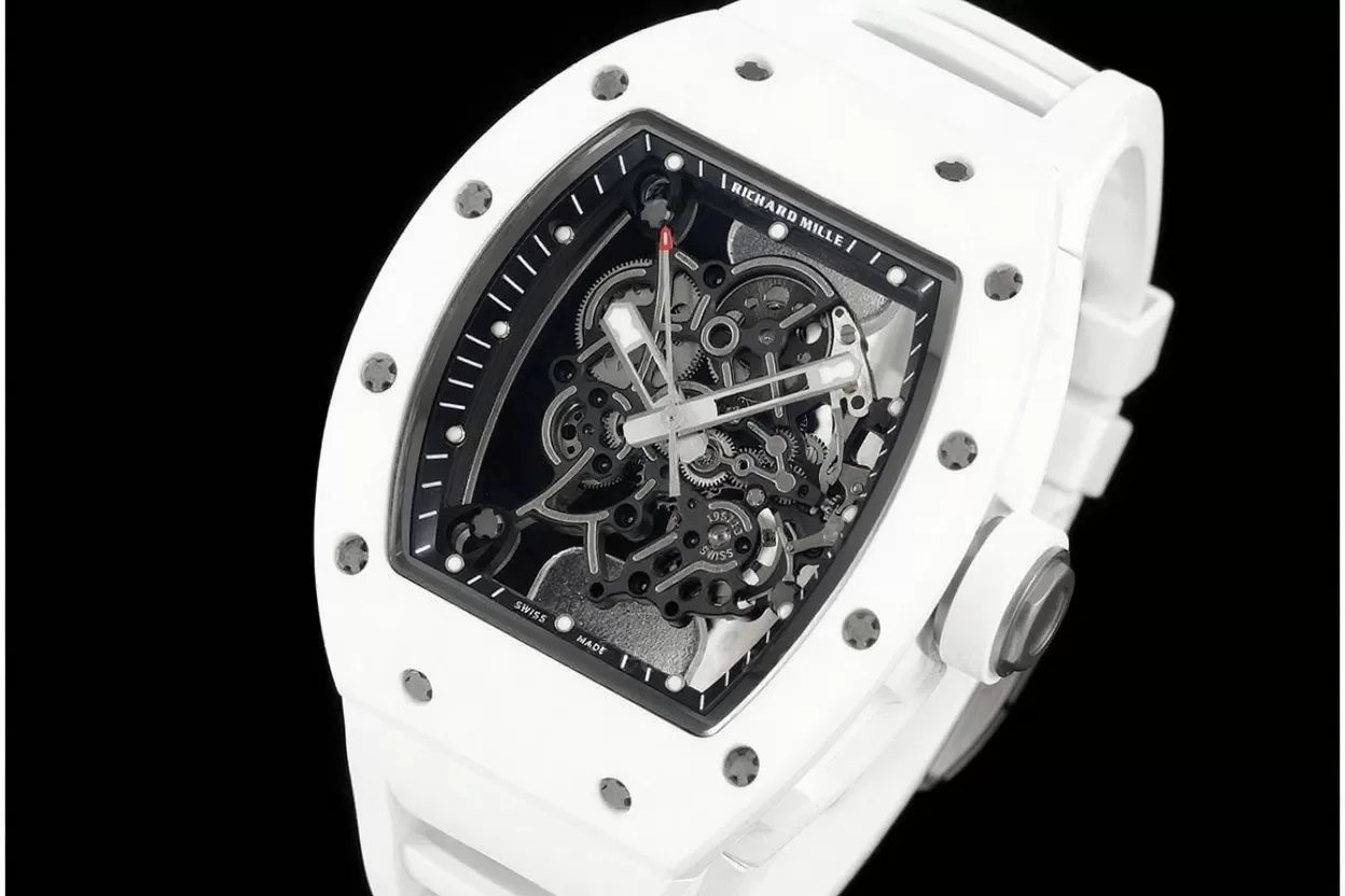 RM055 White 43mm Cer / RU Skeleton Dial APSF RMUL2