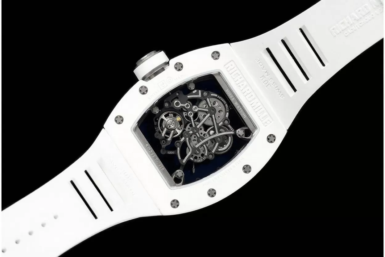 RM055 White 43mm Cer / RU Skeleton Dial APSF RMUL2 - Image 5