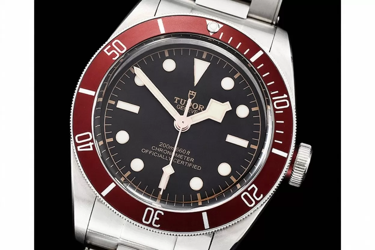Heritage Black Bay Shield 41mm SS / SS Red / Blk ZF Asia 2824