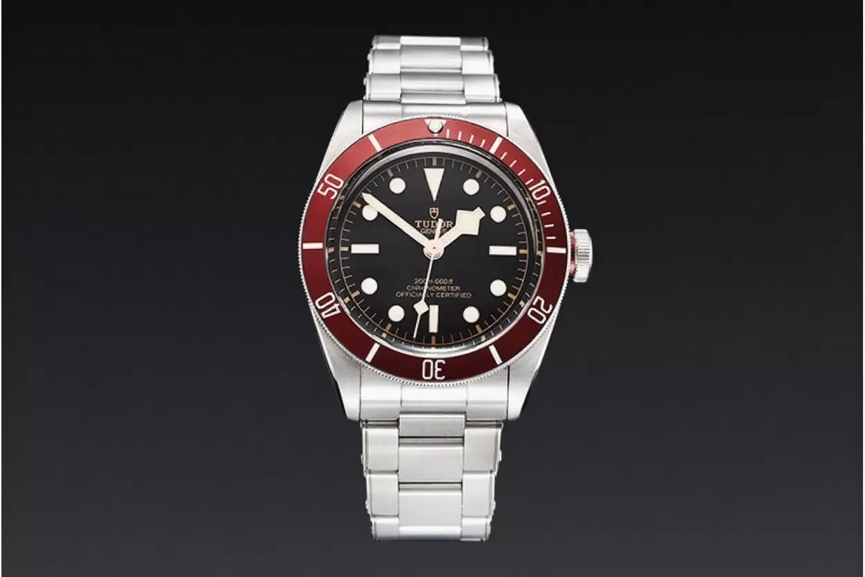 Heritage Black Bay Shield 41mm SS / SS Red / Blk ZF Asia 2824 - Image 2