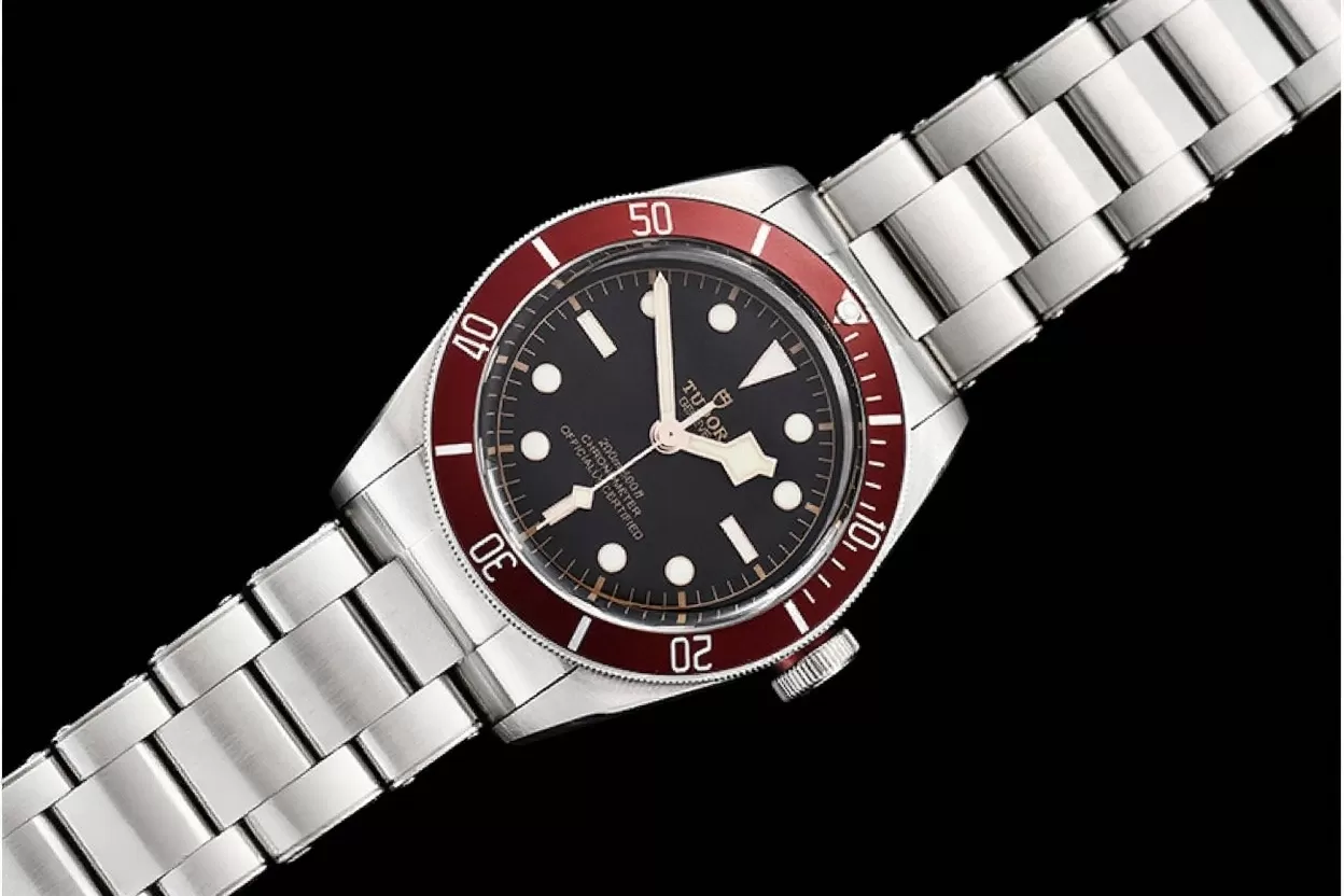 Heritage Black Bay Shield 41mm SS / SS Red / Blk ZF Asia 2824 - Image 3