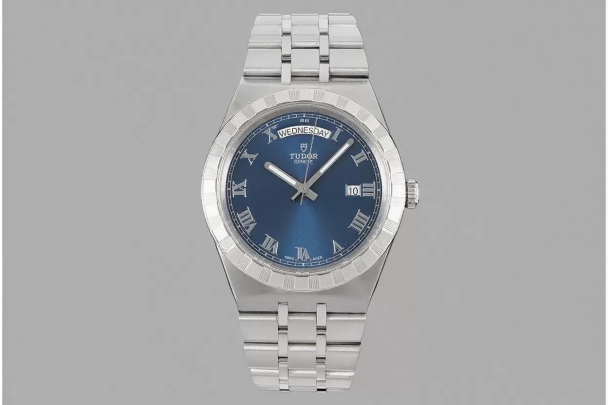Royal Day Date 41mm SS / SS Blue / Rmn V7F A2824 - Image 3