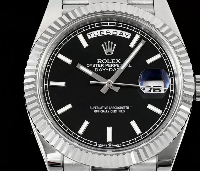DayDate 228239 40mm Pres SS / SS Black / Stk GSF A3255 (Tungsten Heavy Version) - Image 2