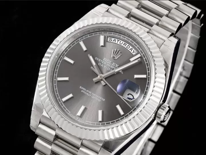 DayDate 228239 40mm Pres SS / SS Grey Dial GSF A3255 (Tungsten Heavy Version)