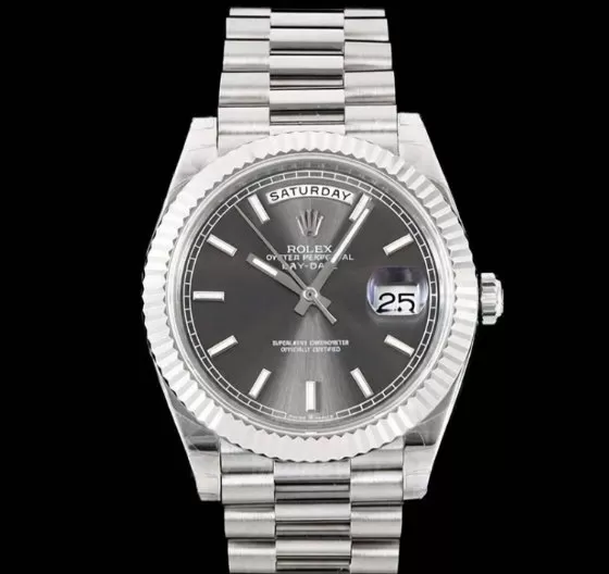 DayDate 228239 40mm Pres SS / SS Grey Dial GSF A3255 (Tungsten Heavy Version) - Image 3