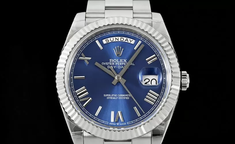 DayDate 228239 40mm Pres SS / SS Blue Dial GSF A3255 (Tungsten Heavy Version) - Image 2