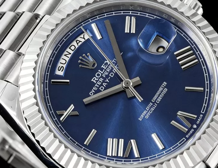 DayDate 228239 40mm Pres SS / SS Blue Dial GSF A3255 (Tungsten Heavy Version) - Image 3