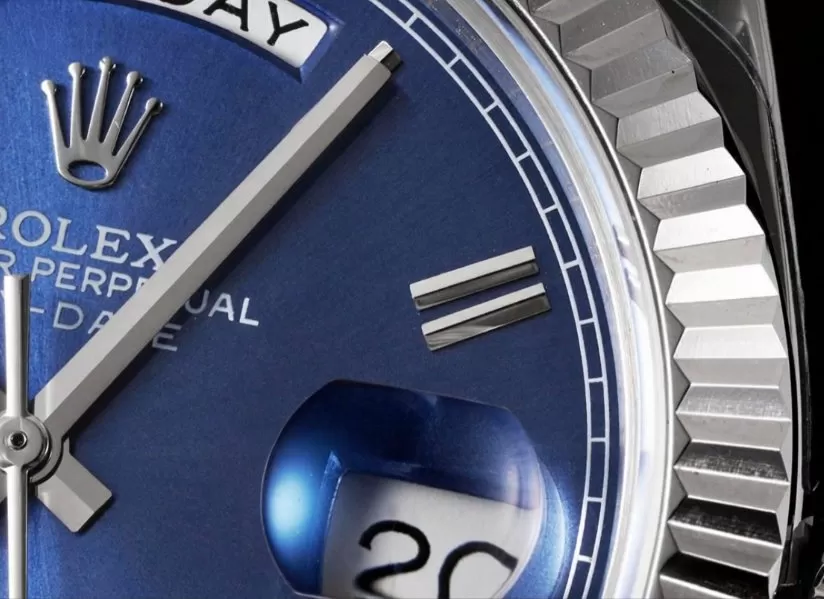 DayDate 228239 40mm Pres SS / SS Blue Dial GSF A3255 (Tungsten Heavy Version) - Image 4