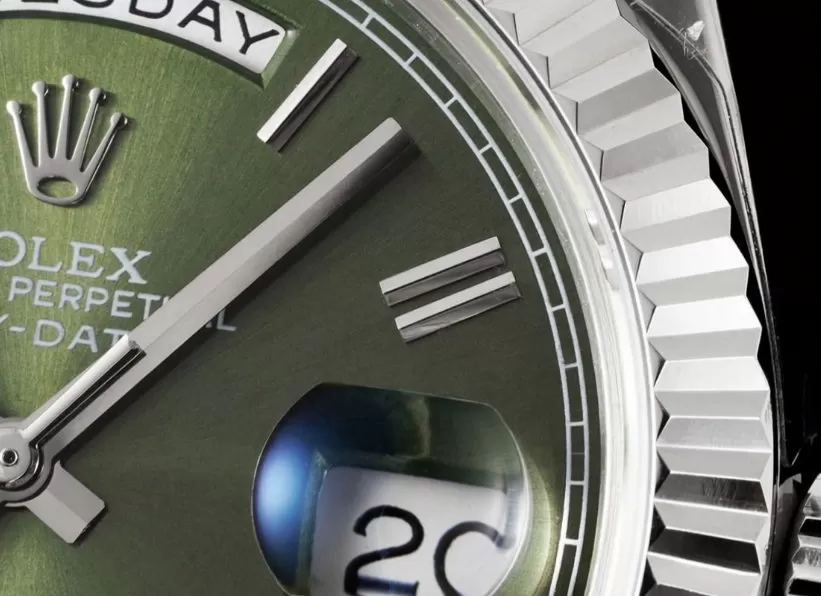 DayDate 228239 40mm Pres SS / SS Green / Rmn GSF A3255 (Tungsten Heavy Version) - Image 4