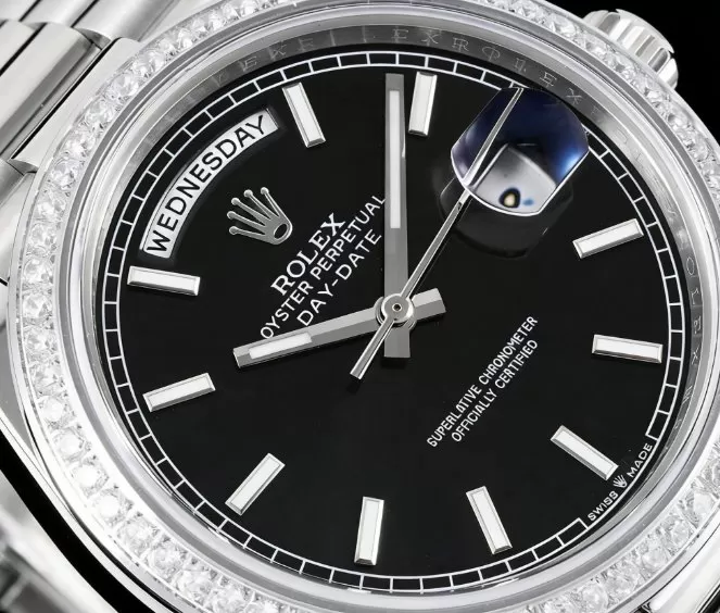 DayDate 228349 40mm Pres SS / SS Black / Stk GSF A3255 (Tungsten Heavy Version) - Image 3