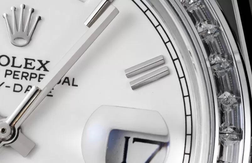 DayDate 228396 40mm Pres SS / SS White Dial GSF A3255 (Tungsten Heavy Version) - Image 3